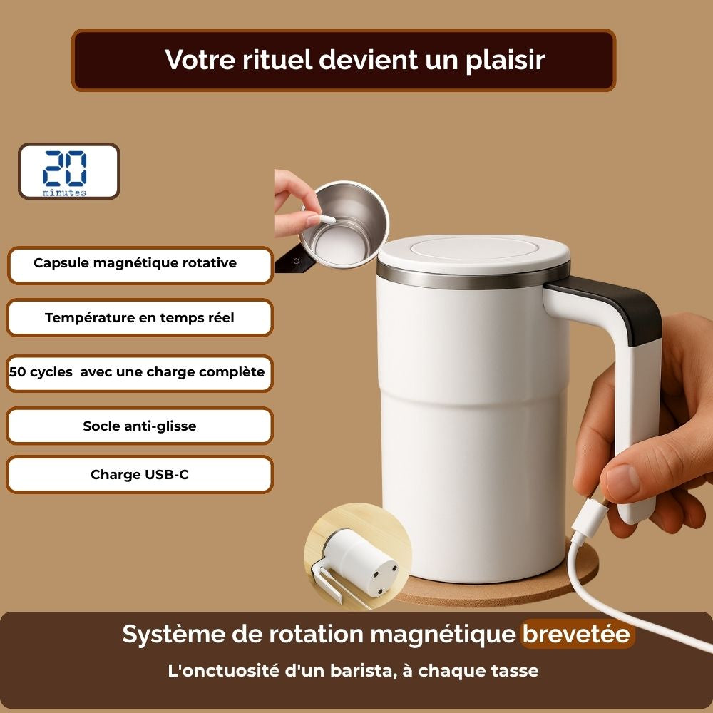 Mug Rituel Bien-être - Mélangeur Automatique
