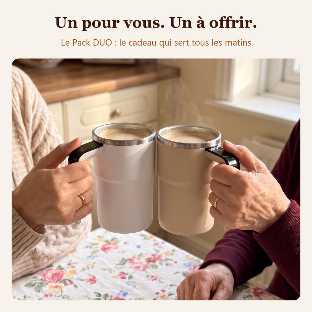Pack DUO : deux mugs mélangeurs, un pour vous et un à offrir